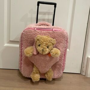Popatu plush carry-on suitcase